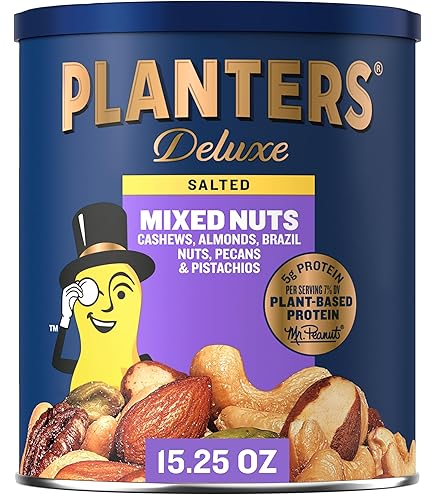 Amazon.com : PLANTERS Mixed Nuts, Plant Based Protein, 15 Oz (1 Ct