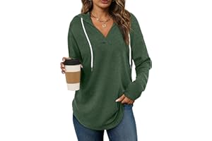BOFELL Womens Fashion Hoodies for Women Pullover Oversized Sweatshirts Long SLeeve Shirts Loose Fit