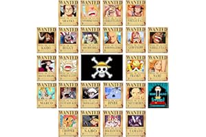 TYZZHOA FIDRTH 25PCS Anime [OP] Wanted Posters 30×21cm, New Bounty Edition, Straw Hat Pirates Crew Nika Luffy 3 Billion, Zoro, Sanji, [OP] Anime Gifts(Retro)