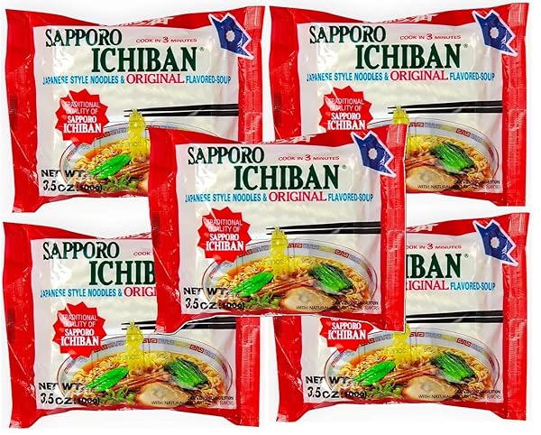 SAPPORO ICHIBAN JAPANESE STYLE NOODLES & ORIGINAL FLAVORED SOUP, 3.5 OZ