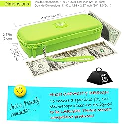 PROHAPI Hard Stethoscope Case, Large Stethoscope