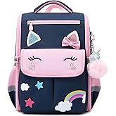 AO ALI VICTORY Unicorn Girls Backpacks for School Princess Bowknot Kids Bookbags Boys Dinosaur Backpack