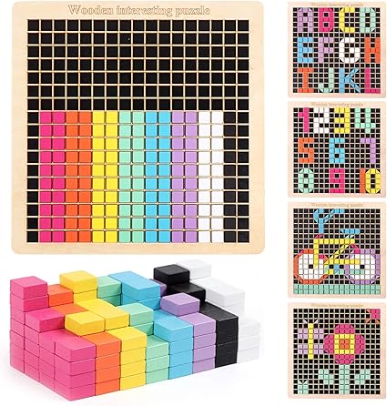 wooden mosaic puzzle