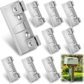 Hicarer 2 Packs Mailbox Mounting Bracket Street Sign Aluminum Wing Bracket | Included Screws Street Sign Bracket, Horizontal Sign, Mounting on Mailbox Poles Posts, Flat and Extruded Billboard Bracket