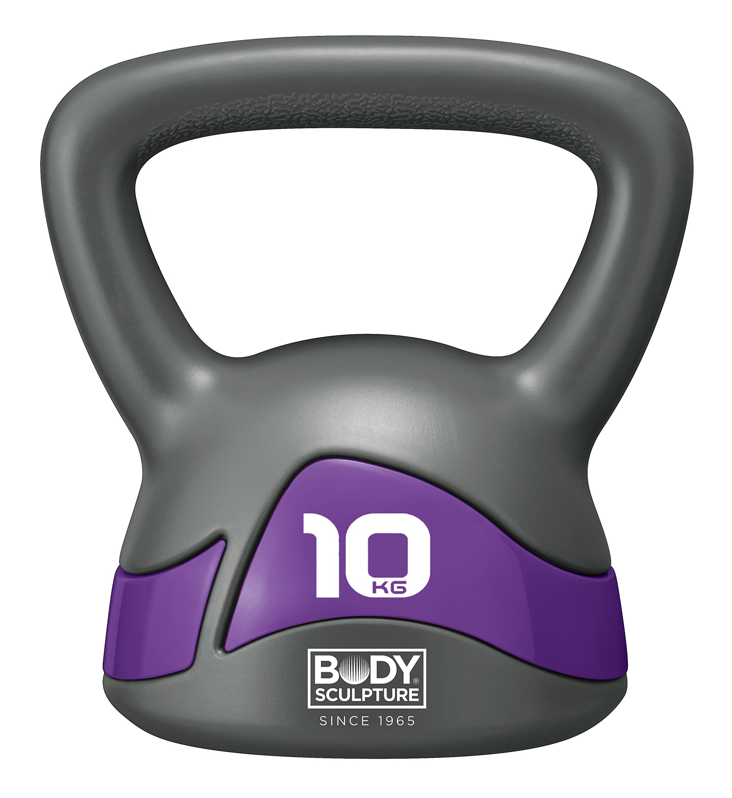 Body Sculpture BSCK10 carta Football KETTLEBELLS-10.0 KG, Grey/Purple, 10 kg