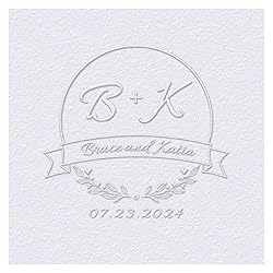 OFCCUSTOM Wedding Embosser Personalized Name Date
