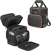 Trunab Double-Layer Case Compatible with Jackery Explorer160/240/300 | Battery Case with Water-Resistant Bottom and Upper Compartment for Charging Accessories