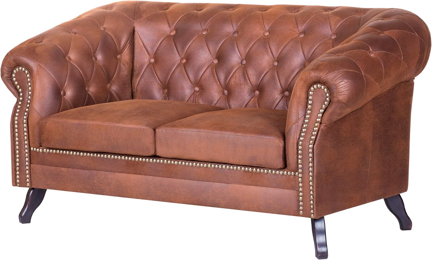 Mirjan24 Sofa Sheffield II, Zweisitzer Sofa, Bürosofa, Vintage Look