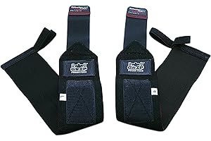 Grip Power Pads Wrist Wraps 2 Wraps for Weight Lifting Wrist Support Cotton Wraps Gym Bandage Straps for Men & Women Premium Quality & PRO Rubber