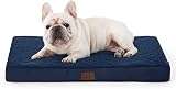 Bedsure Medium Pet Bed Orthopedic Dog Mattress Navy 76x51x7.6cm
