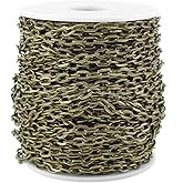 CleverDelights 5x7mm Cable Chain - Antique Bronze Color - 30 Feet