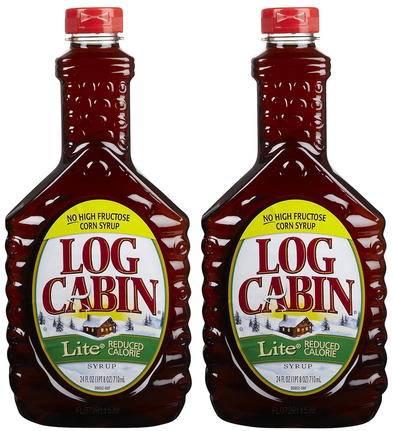 Amazon Com Log Cabin Lite Syrup 24 Oz 2 Pk Grocery