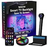 Aura Labs Smart TV Backlight Sync to Screen for 70-85 Inch TV - Camera-Based Color Match - Backlighting for TV - Voice and Ap