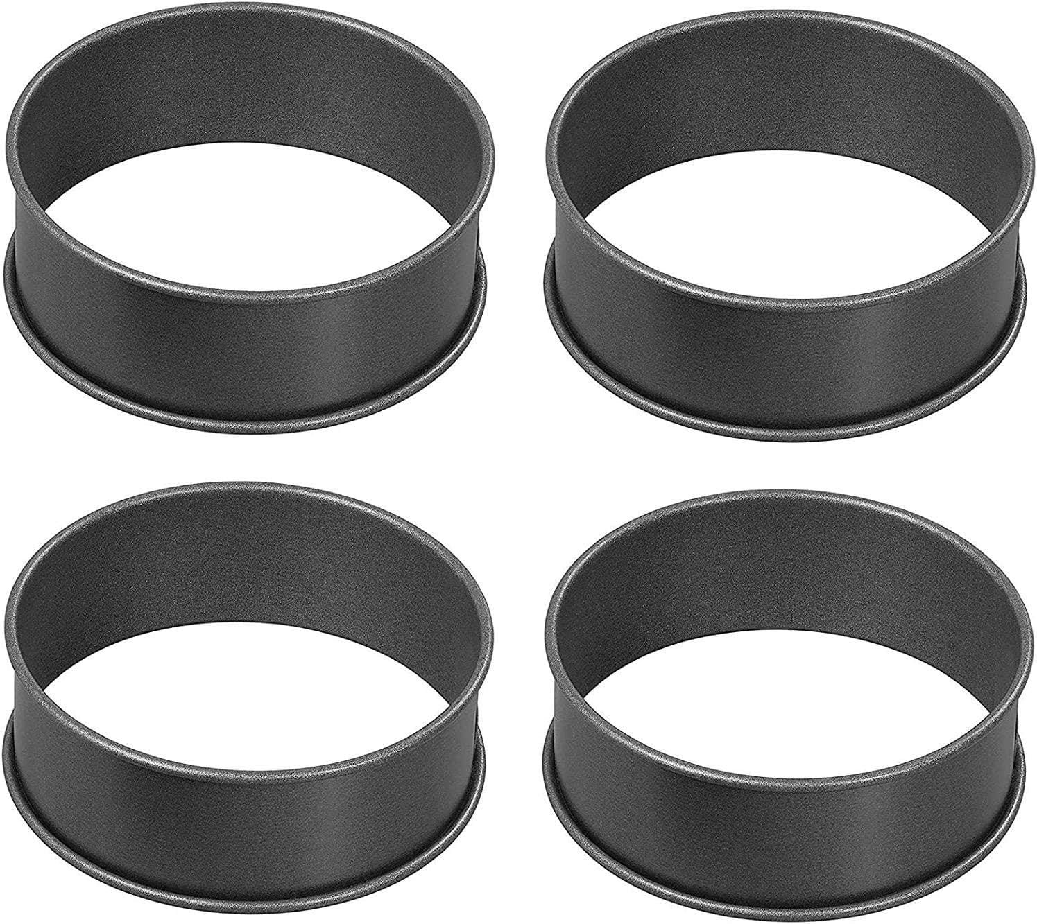 Wrenbury Crumpet Rings - Made in England, Non-Stick Carbon Steel, Set of 4, Egg & Pancake Cooking, Easy Clean - Image 3