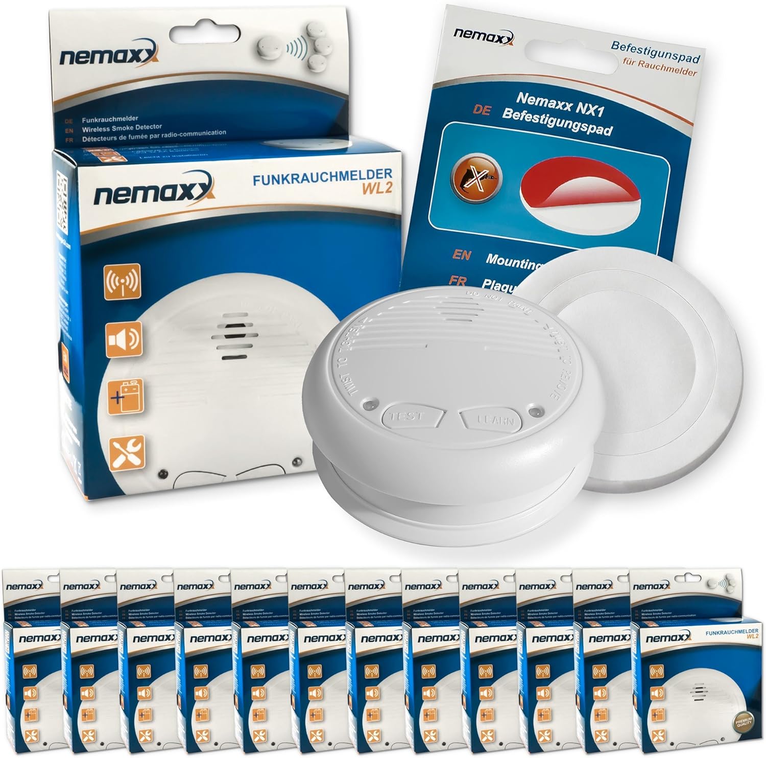 Funkrauchmelder 12er set Funkrauchmelder 12er set