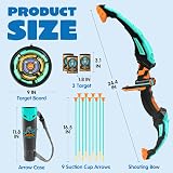 JOYIN Bow and Arrow Archery Toy Set LED Lights Black Green view 6