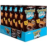 MEIJI Hello Panda Pretzel Cookies, Chocolate Cr&egrave;me Filled, 1.7oz Pack of 10 | Crunchy salted pretzel shells filled with smooth chocolate cr&egrave;me, with 10 convenient 1.7oz boxes for snacking or sharing.