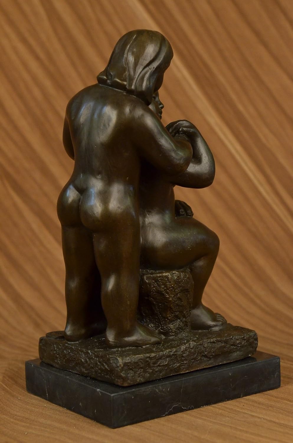 Bronze Sculpture Signed Botero Two Nude Couple Abstract Statue Figurine Figure Reproduction Antiques Antiques