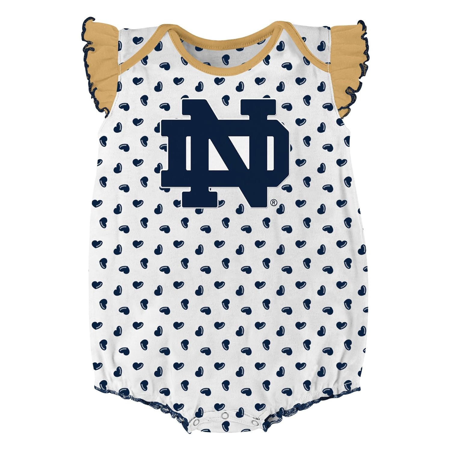 NCAA by Outerstuff NCAA boys Heart Fan 2 Piece Onesie Set