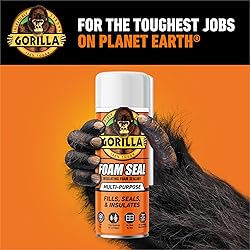 Gorilla Spray Foam Sealant, Light Gray Color, 12