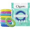 Cliganic 10 Pack Mosquito Repellent Bracelets, DEET-Free Waterproof Bands