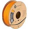 Polymaker Light Weight PLA Filament 1.75mm LW-PLA Bright Orange 0.8kg Low Density 3D Pinting Filament, PolyLite 3D Printer Filament Bright Orange, Print with Most 3D Printers