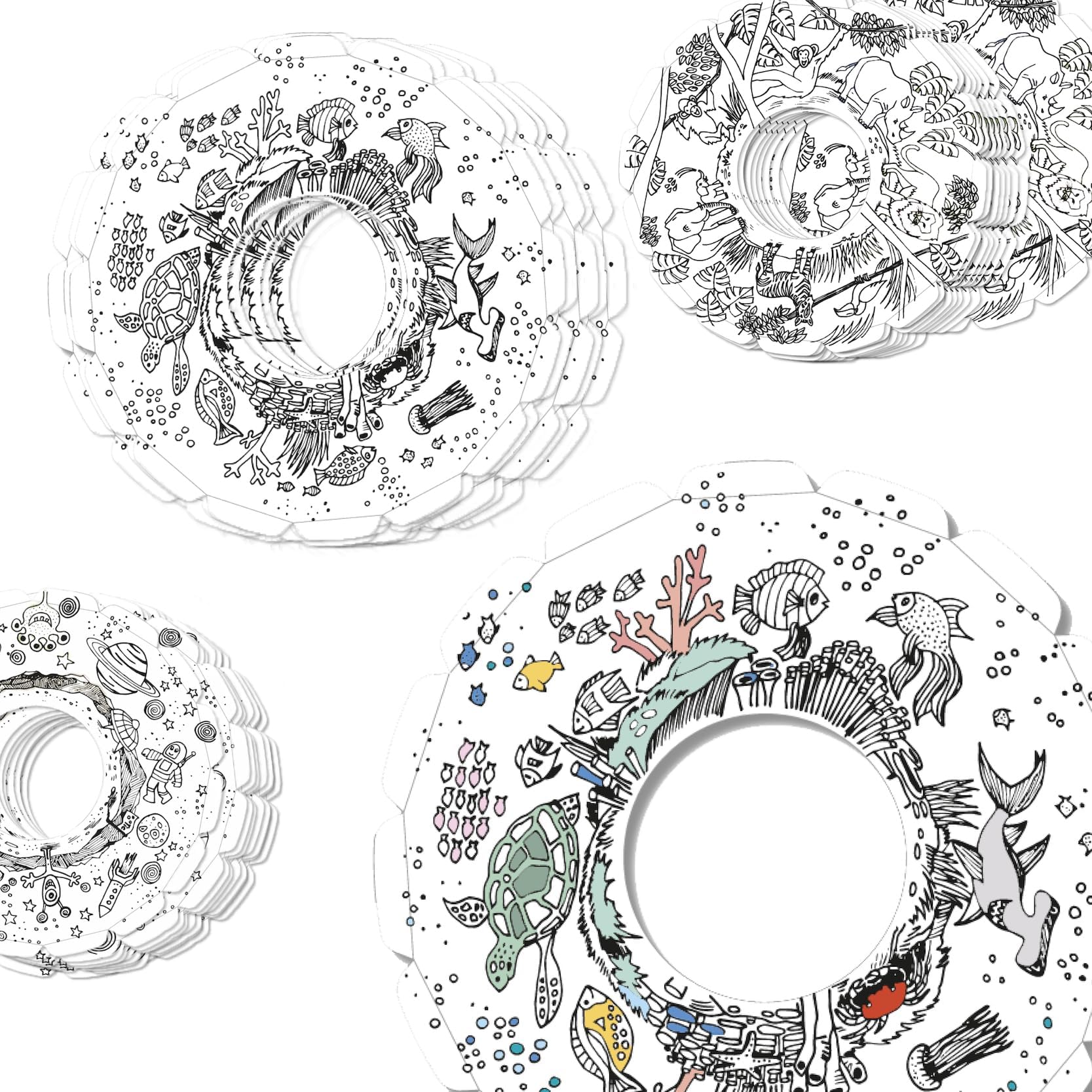 myRoodi my room disc Throwing Disc Set – Lightweight Indoor Flying Discs Made from Recyclable Cardboard – Safe Kids’ Toy for Living Room, PE & Garden – for Ages 3+ (Pack of 30)