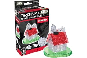 BePuzzled | Peanuts Snoopy House Original 3D Crystal Puzzle, Ages 12 and Up