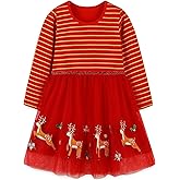 Bumeex Toddler Girl's Long Sleeve Dresses 2-7Y