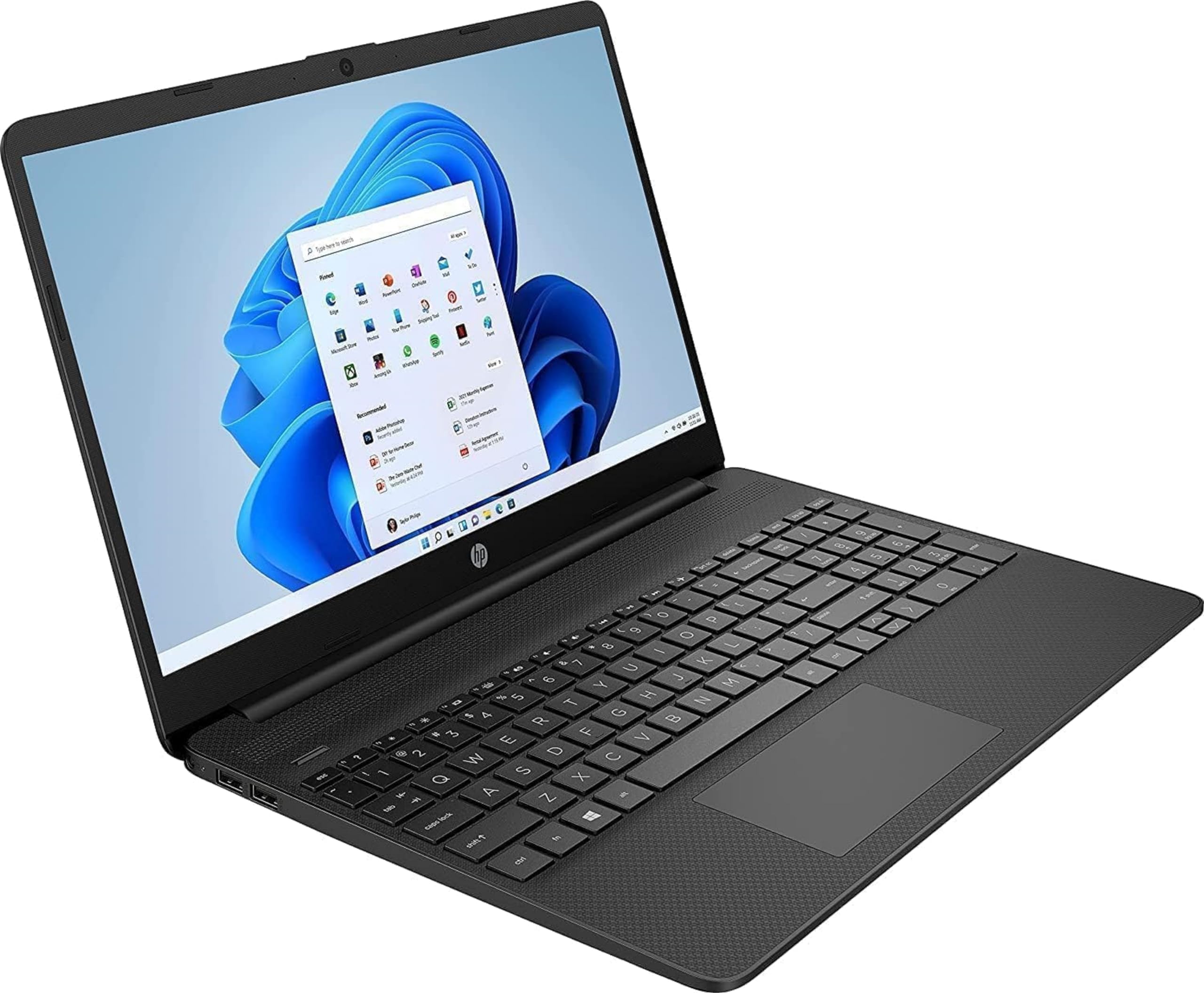 HP Laptop 15.6 Inch FHD Display, Intel N4500, 2 x 2.80 GHz, 8 GB RAM, 256 GB SSD, Intel UHD Graphics, Black, Windows 11