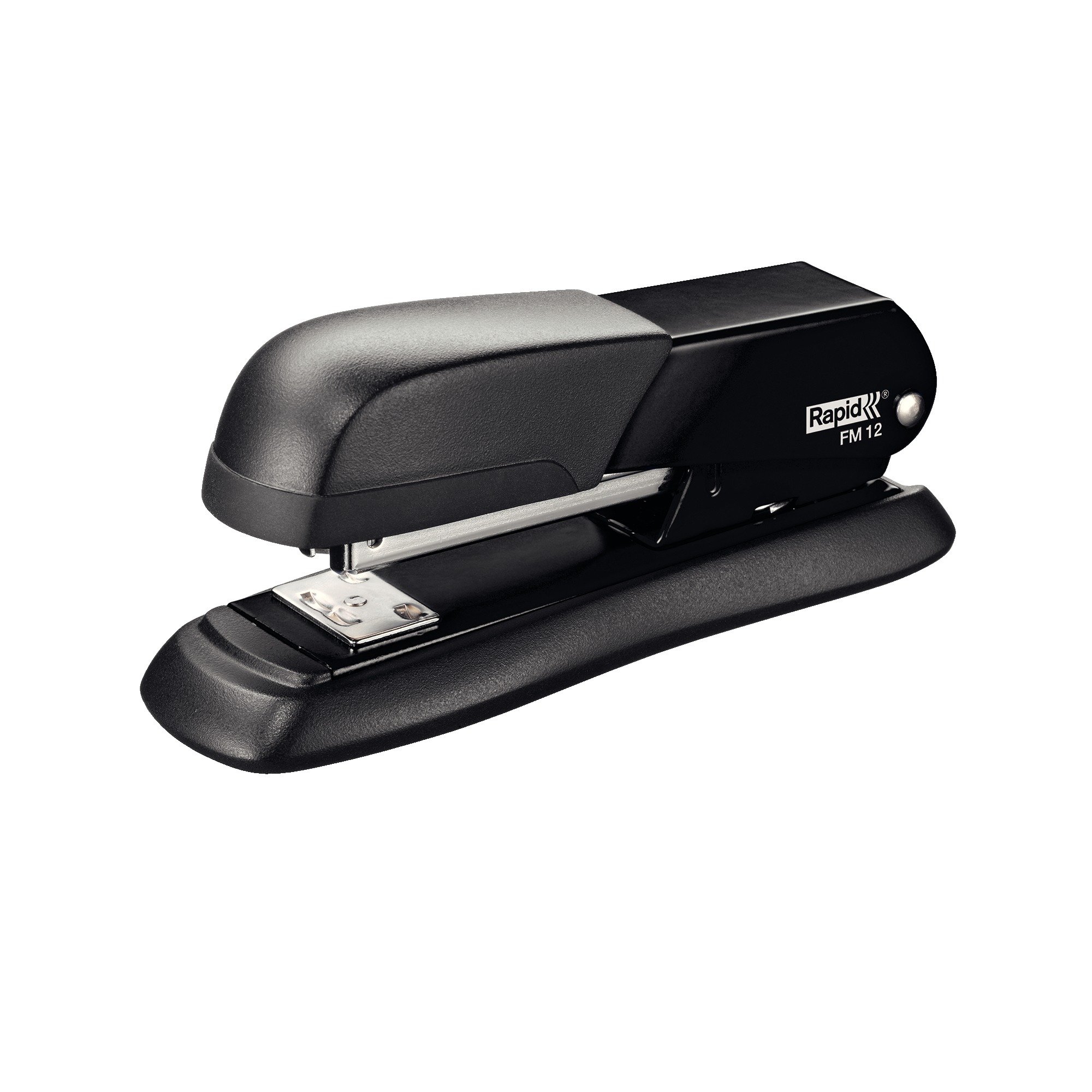 Rapid FM12 Half Strip Stapler, 25 Sheet Capacity, Stapling, Tacking and Pinning, Ergonomic Design, Metal Body, Black, 5000277