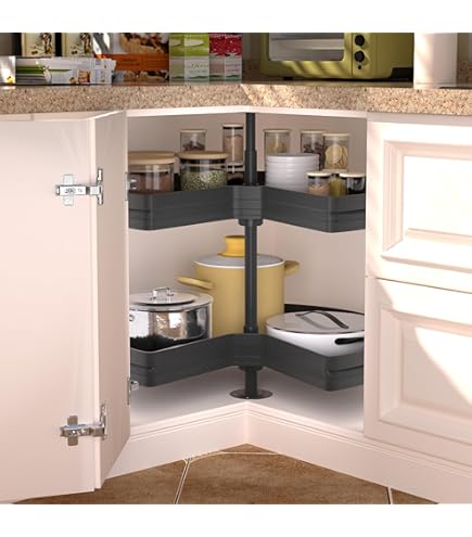 Amazon.com - Hardware Resources PLSK228 Kidney Plastic Lazy Susan