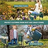 Uten 2-in-1 Garden Kneeler Seat with Handles & Tool Bag, Foldable view 5