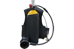 YIYADECO 2L Scuba Tank Kit, Mini Scuba Tank with Backpack and Regulator, 25-30 Minutes Diving Time, Portable Diving Set, Reus
