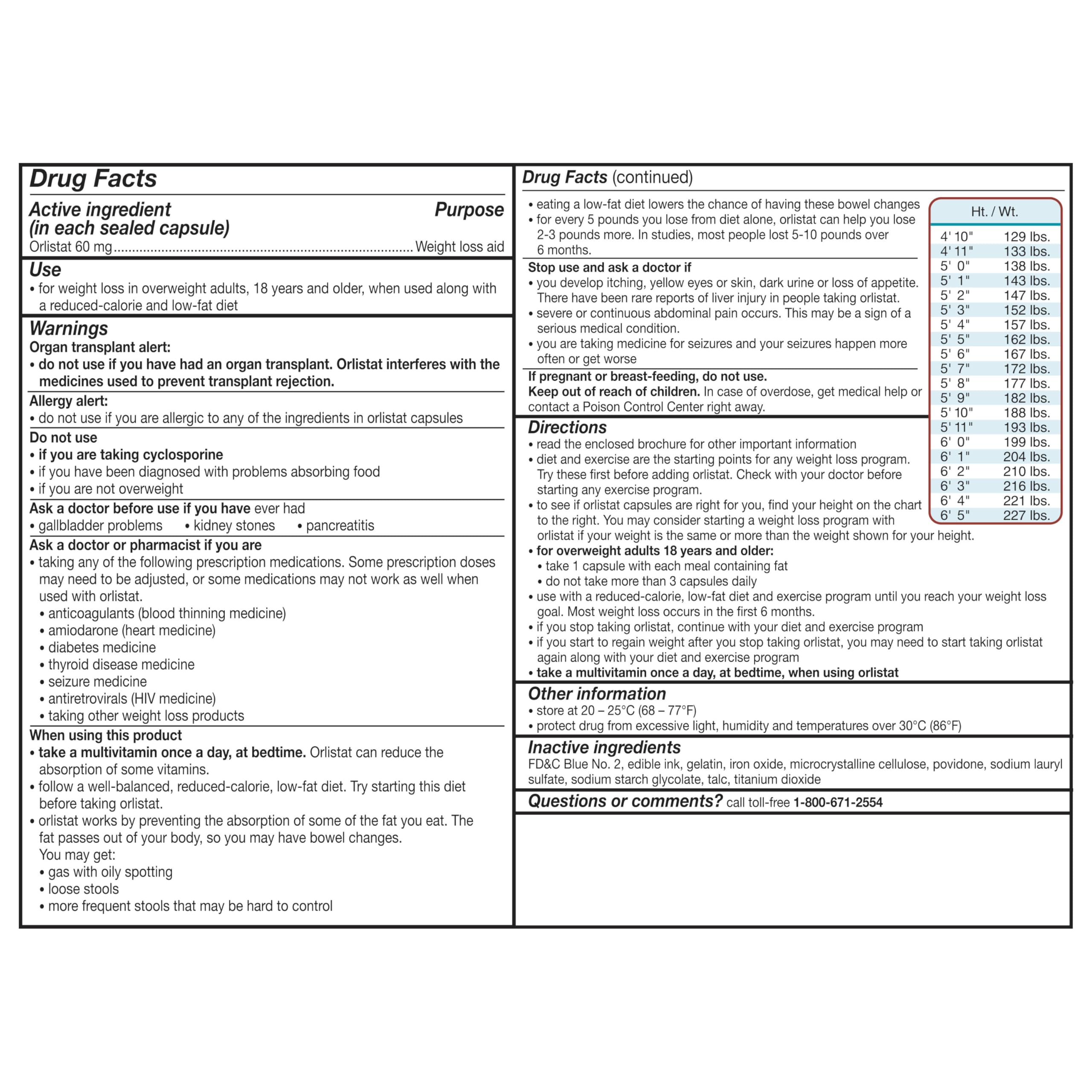 alli Weight Loss Diet Pills, Orlistat 60 mg Capsules, Non Prescription Weight Loss Aid, 120 Count Refill Pack