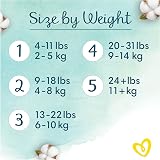 Pampers Harmonie Nappies Size 3 6-10kg 180 Nappies Monthly Savings Pack view 9