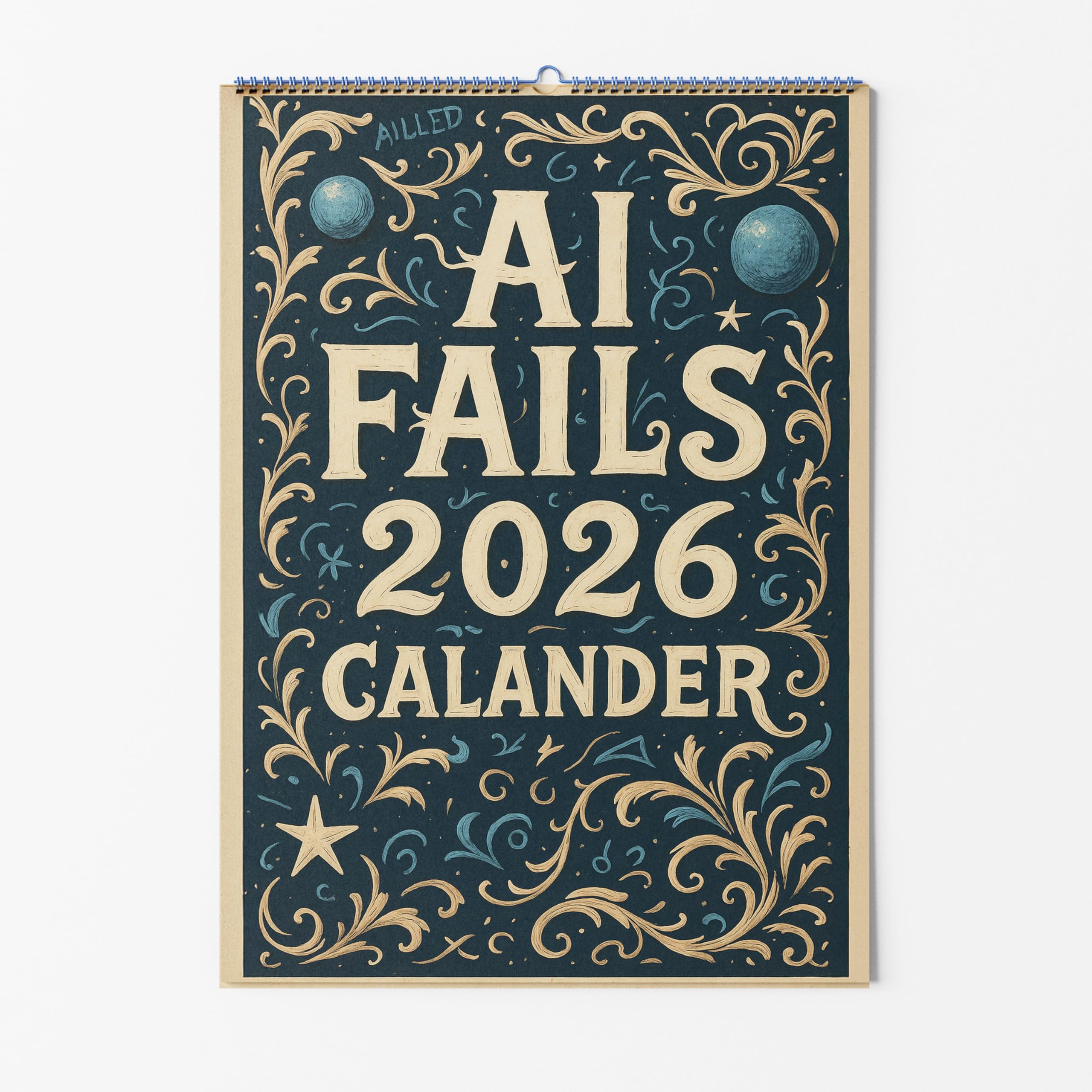 A4 Wall Calendar - Choice Of Designs And Sizes - Funny AI Fails Calendar - Hilarious AI Image Mistakes 2026