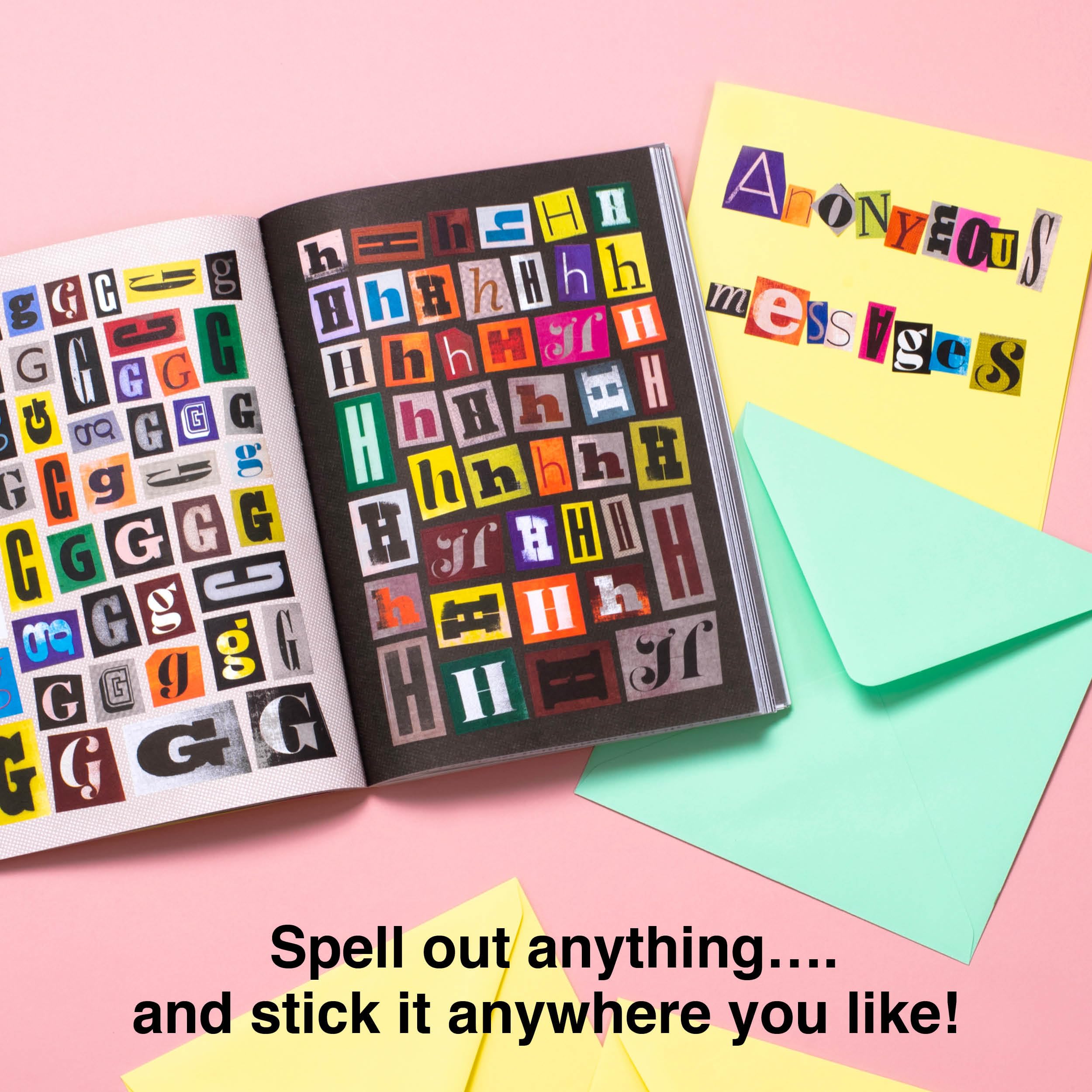 The Ransom Note Sticker Book: Thousands of letters for your anonymous messages