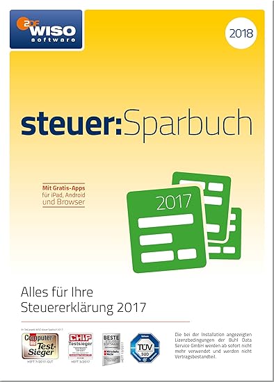 WISO steuer:Sparbuch 2018 (für Steuerjahr 2017)|Frustfreie Verpackung