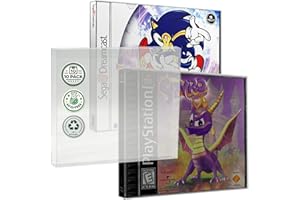 MALKO Video Game Protector Case Compatible with: PlayStation (PS1) Sega Dreamcast Neo Geo CD TurboGrafx-CD Games & Music Jewe