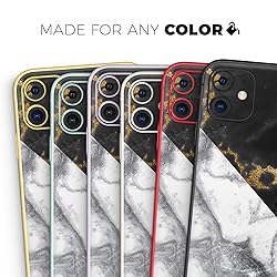 Design Skinz White-Black Marble & Digital Gold Foil