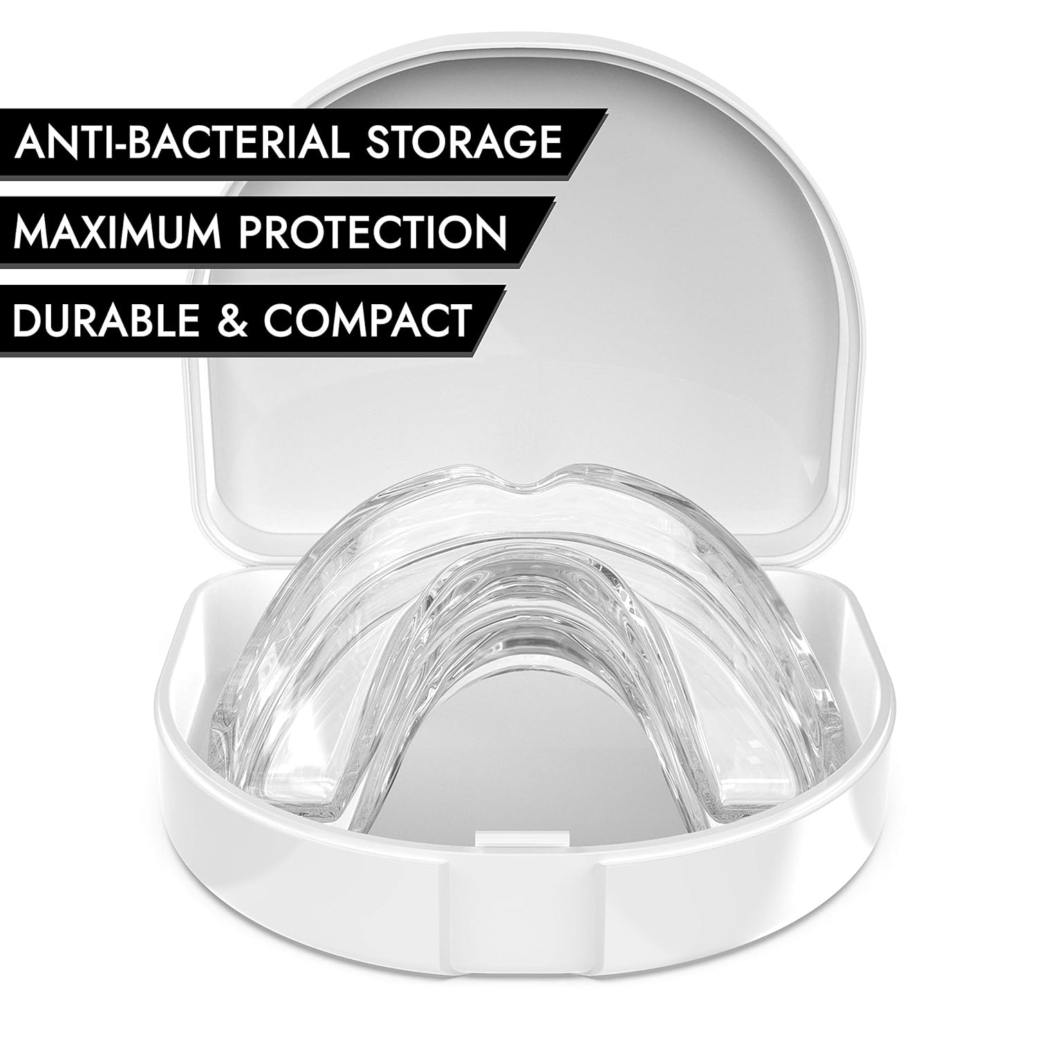 GRINDSHIELD Teeth Grinding Guard - Moldable, Trimmable - 4 Mouth Guards for Grinding Teeth & Case – Nightguard for Teeth Grinding, Clenching Night Guard, Bruxism Mouth Guard, Dental Guard, Mouthguard : Beauty