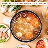 Vocha 1.6L Electric Hot Pot with Keep Warm Dual Power 250W/600W Purple view 7