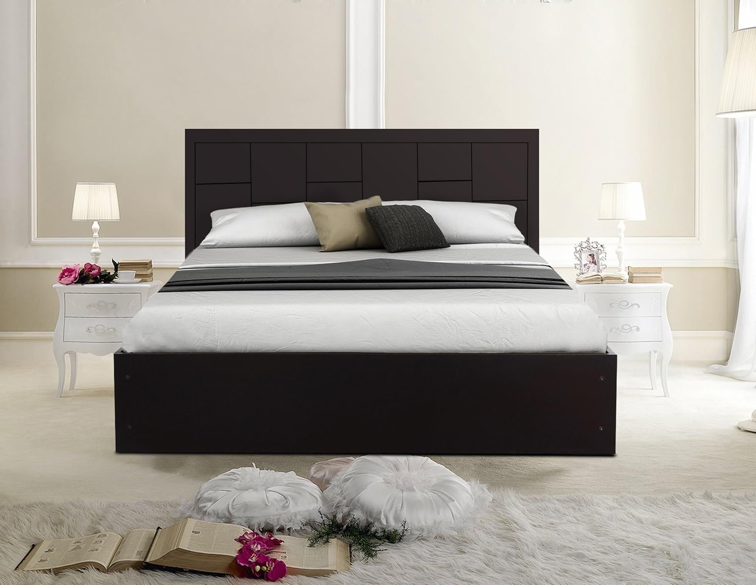 Auspicious Home Zuwei Diwan Bed with Storage in Matte Finish Amazon.in