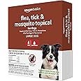 Amazon Basics Flea, Tick and Mosquito Topical for Large Dogs (21-55 pounds), 4 Count