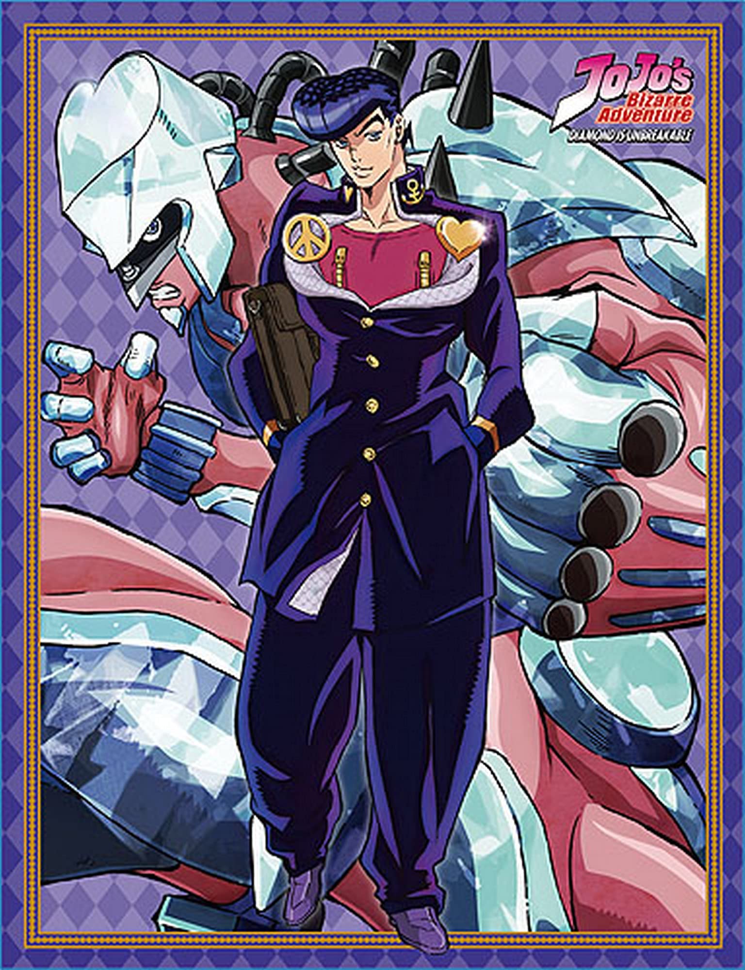 Great Eastern Entertainment JOJO S3 - Josuke & Shining Diamond Sublimated Throw Blanket