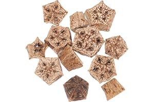 KALLORY 12pcs Natural Dried Fruit Bird Chew for Parakeets Cockatiels Pet Chewing to Reduce Boredom and