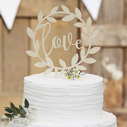 Decoration De Gateau De Mariage Avec Inscription Love Wedding Cake Topper Patisserie Granariodunensis Accessoires De Decoration