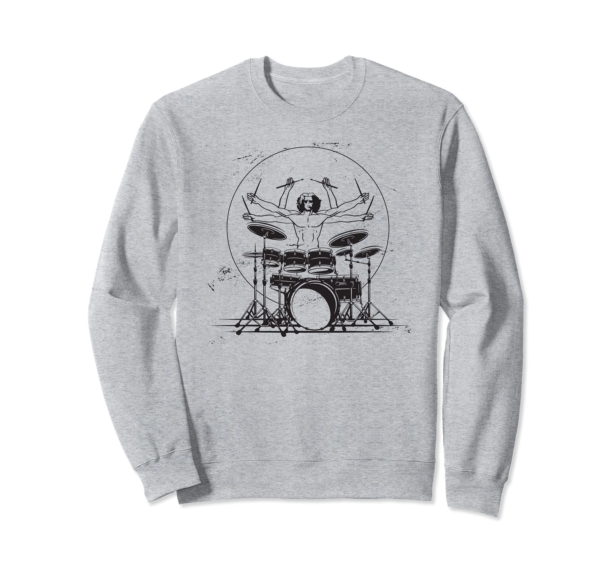 Drummer Drumset Drum Set Musician Band Player Sticks Sweatshirt