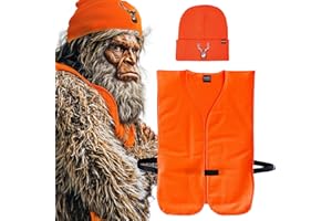 Klarny Outdoors Hunting Hat and Vest X-Large, Premium Deer Beanie and Hunting Vest combination